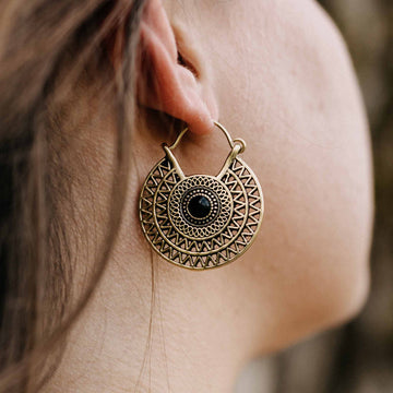 Ohrringe Aziza Gold Onyx