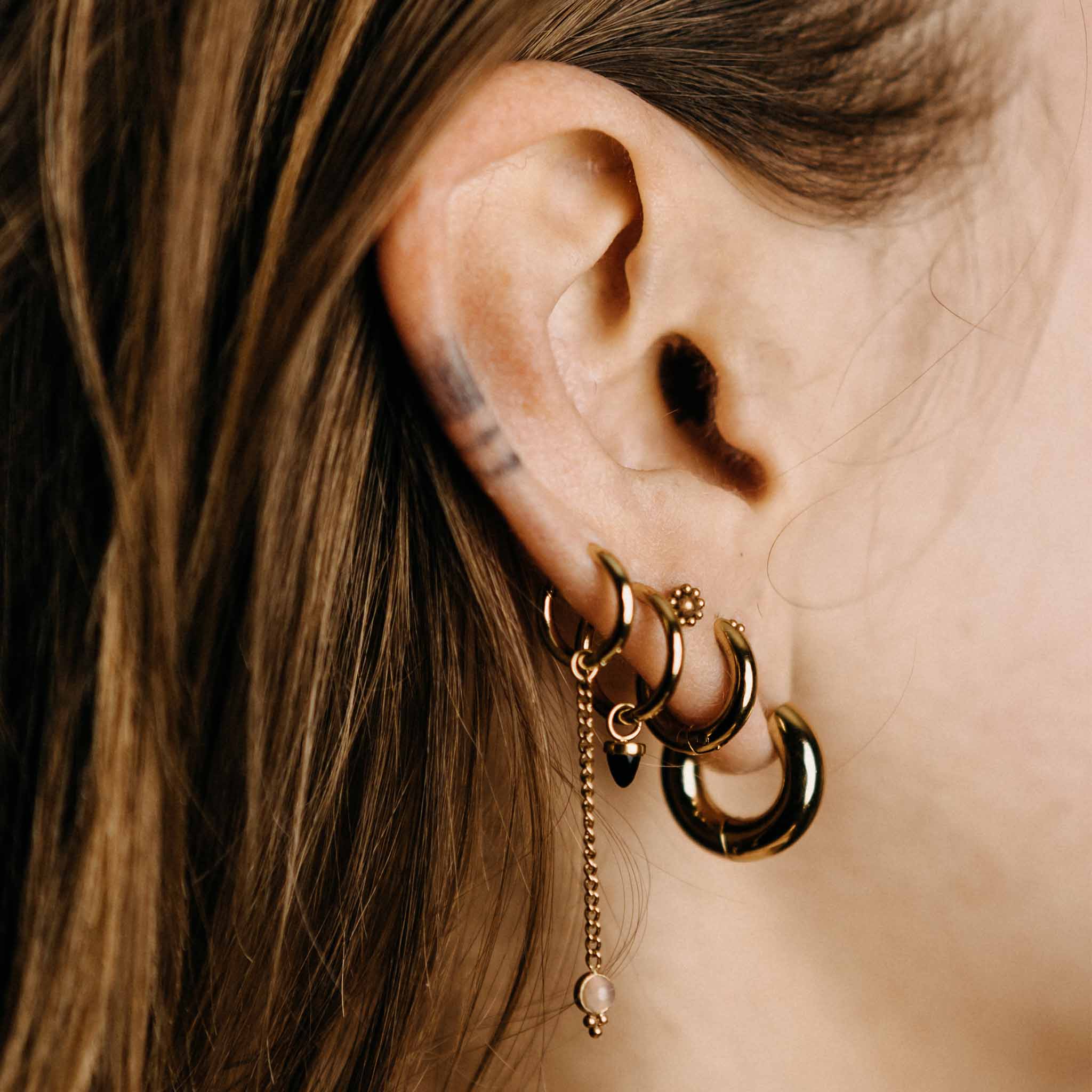 Ohrringe Kreolen Gold