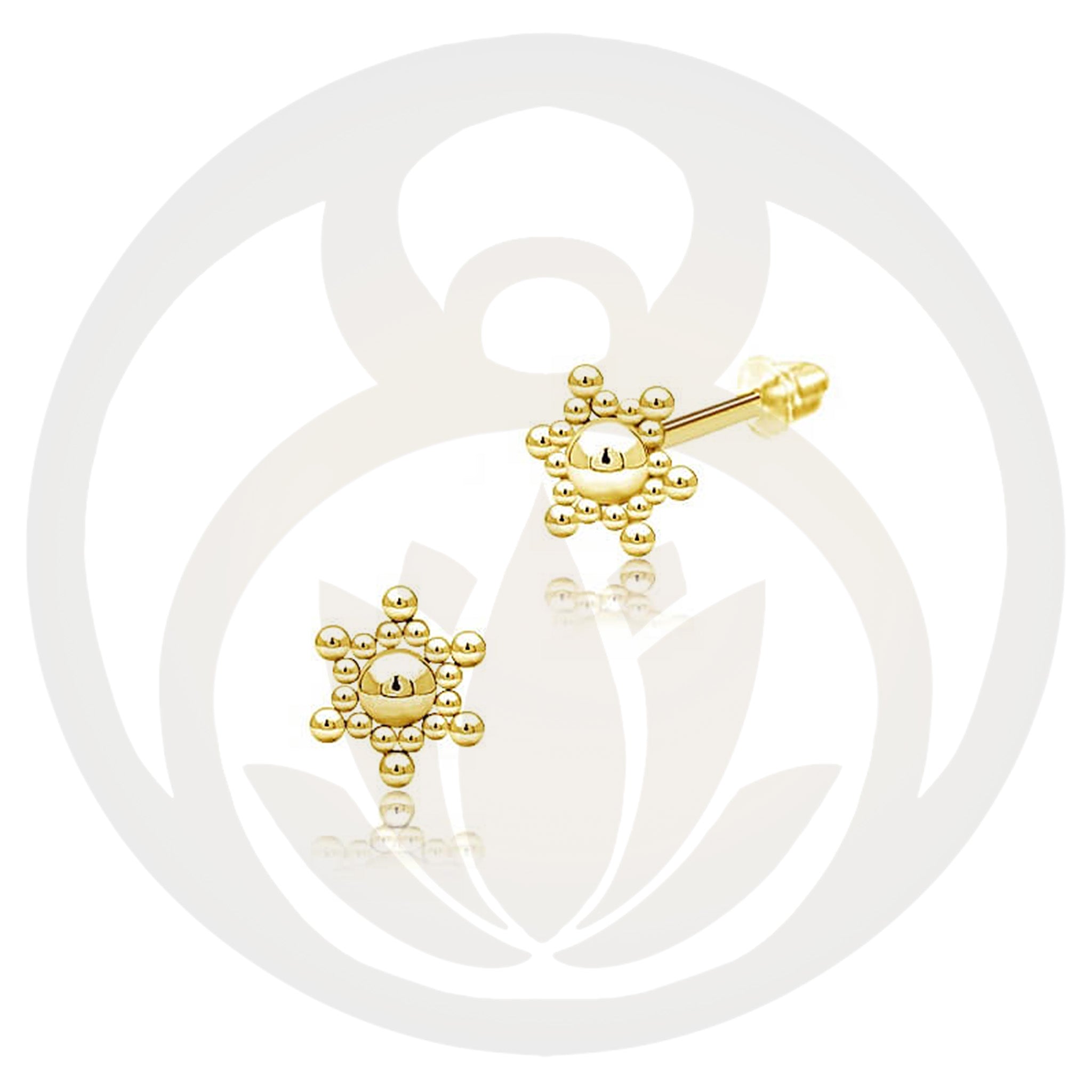 Stud Earrings Fido Gold