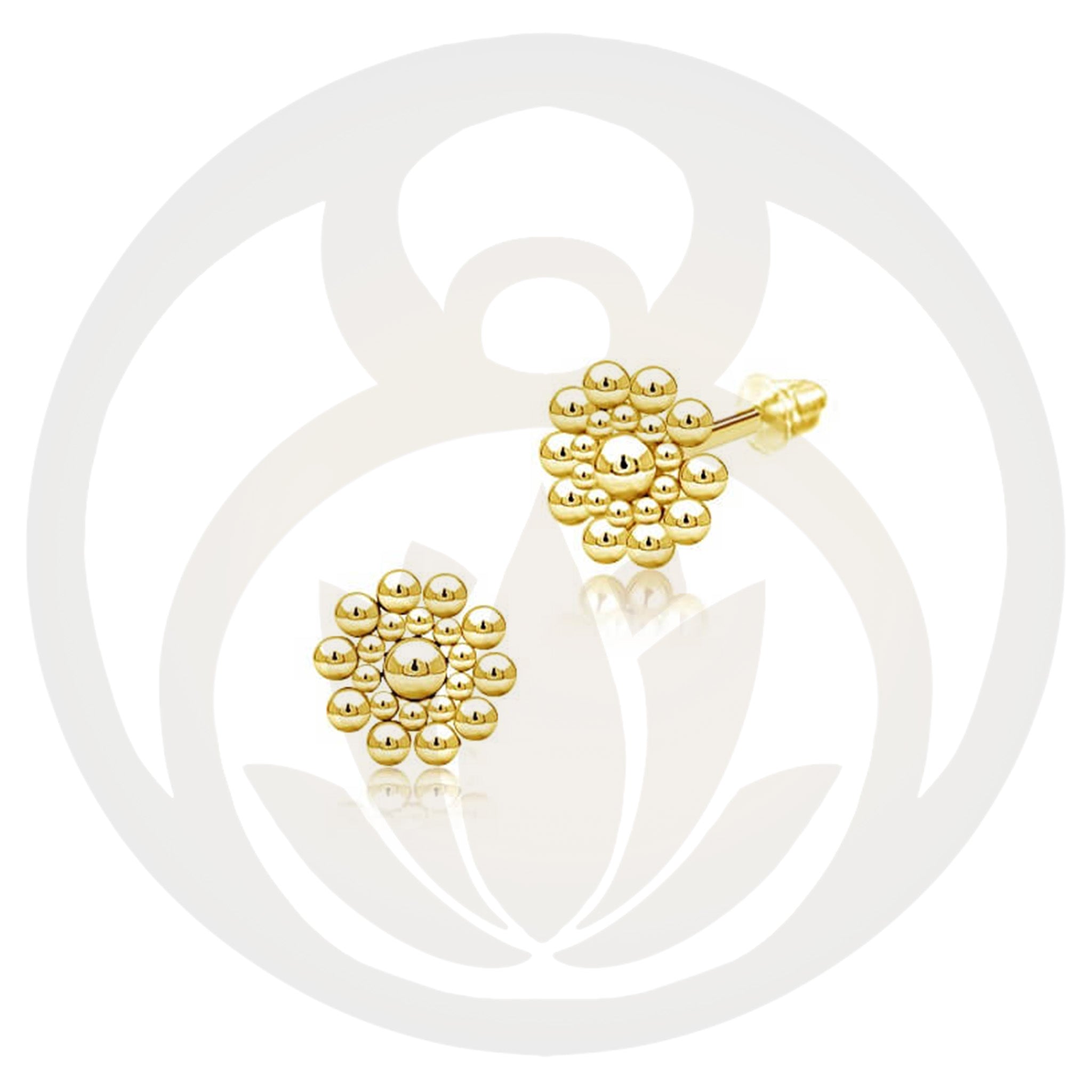 Stud Earrings Fido Gold