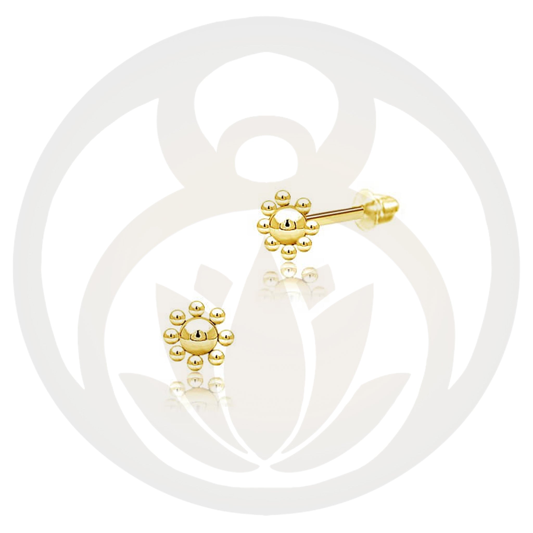 Stud Earrings Fido Gold