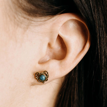 Ohrstecker Esben Gold Türkis