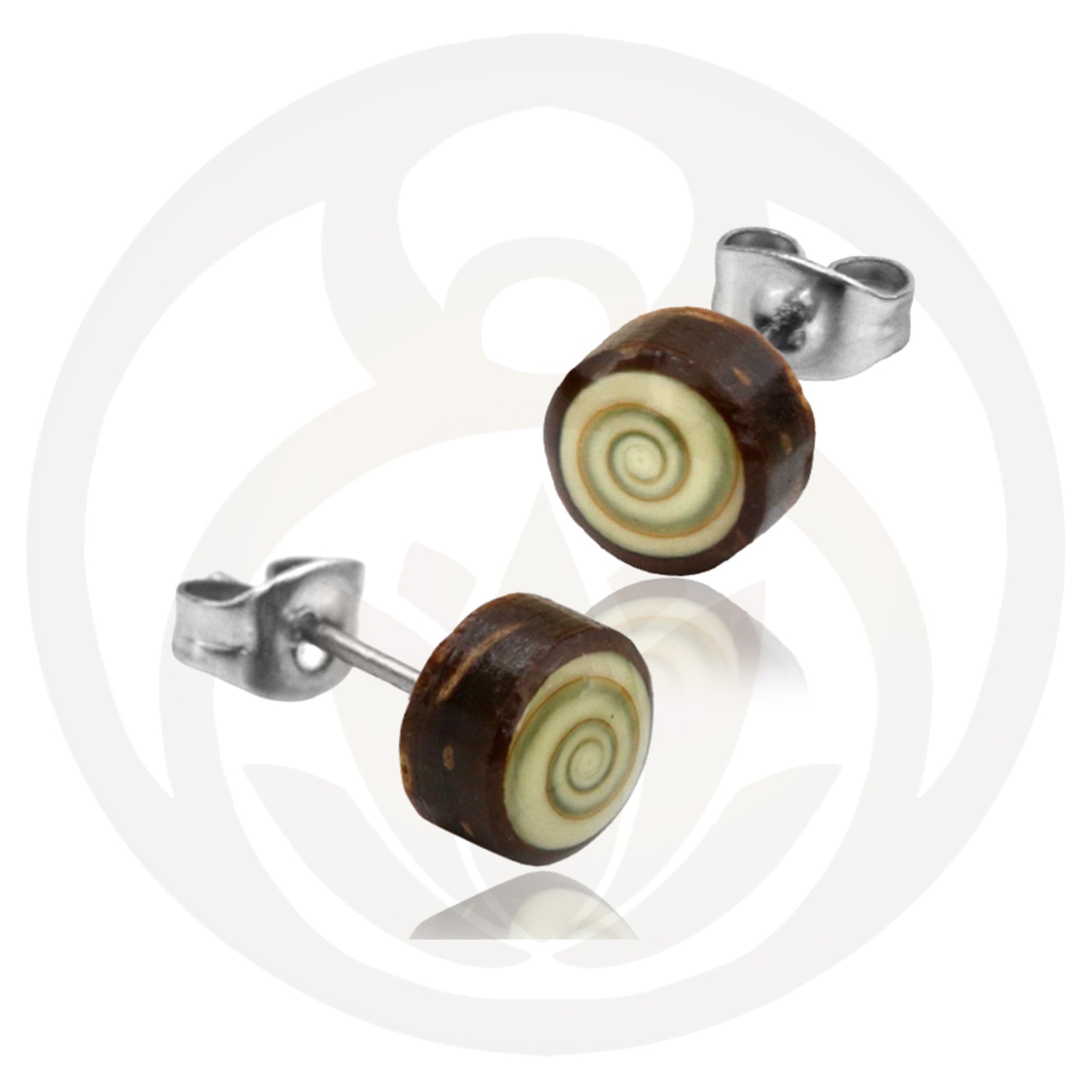 Ohrstecker Jero Holz Shiva Eye