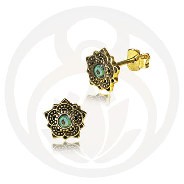 Ohrstecker Pavitra Gold Abalone