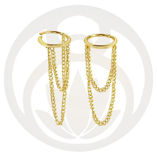 Helix Piercing Tanvi Gold/Silber