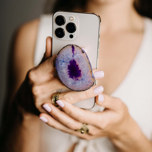 Popsocket Achatscheibe Lila 1