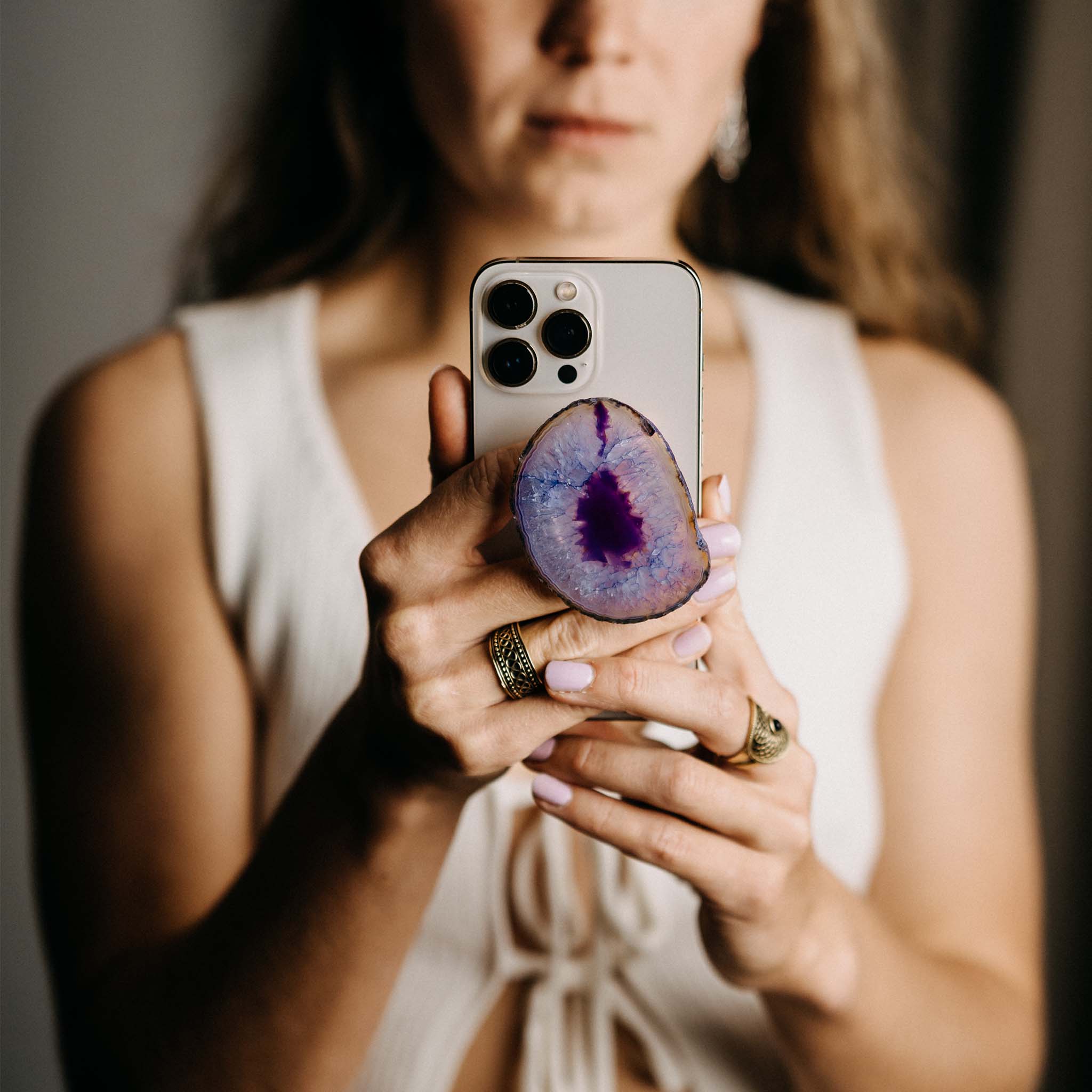 Popsocket Agate Disc Purple 1