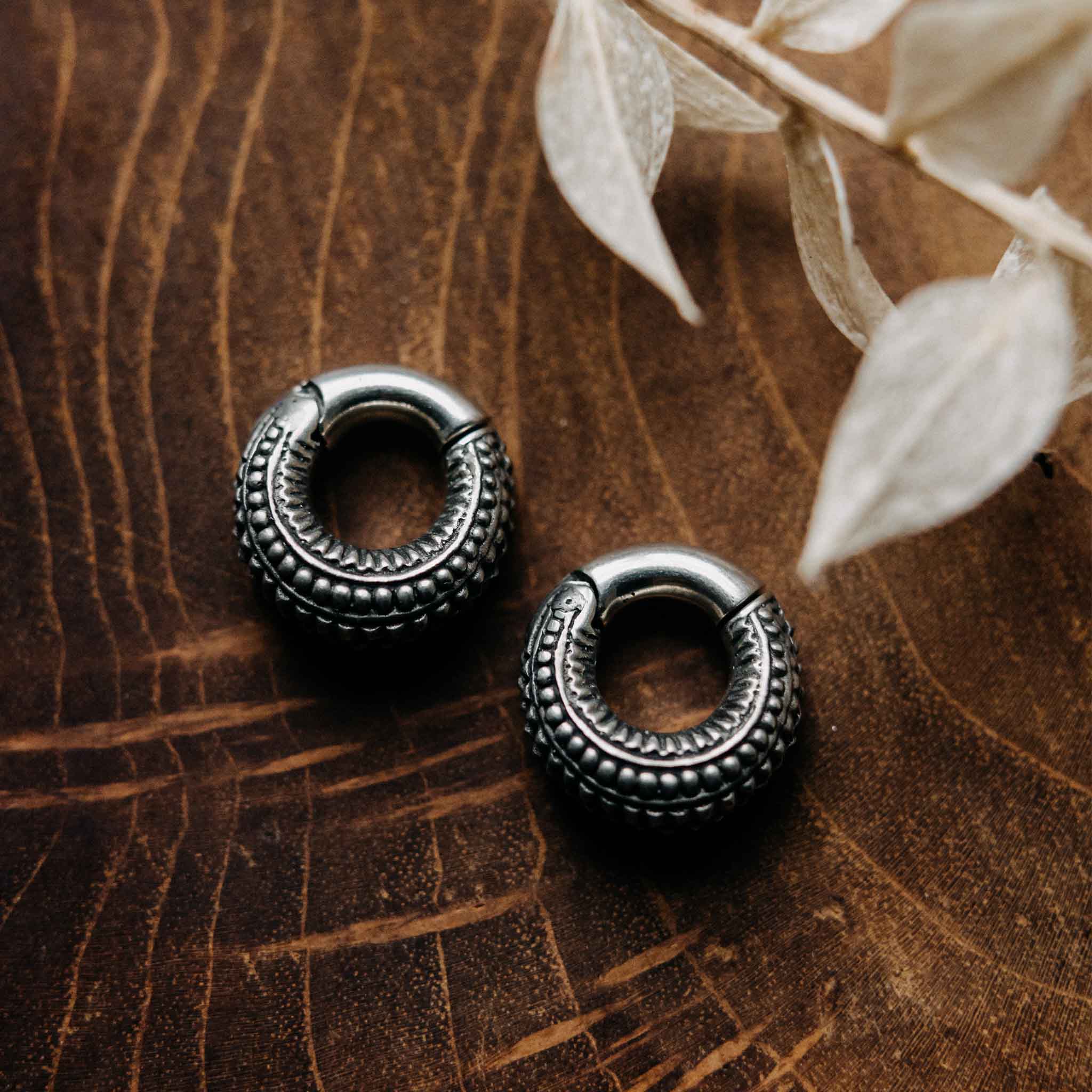 Haikili Silver Ear Weights