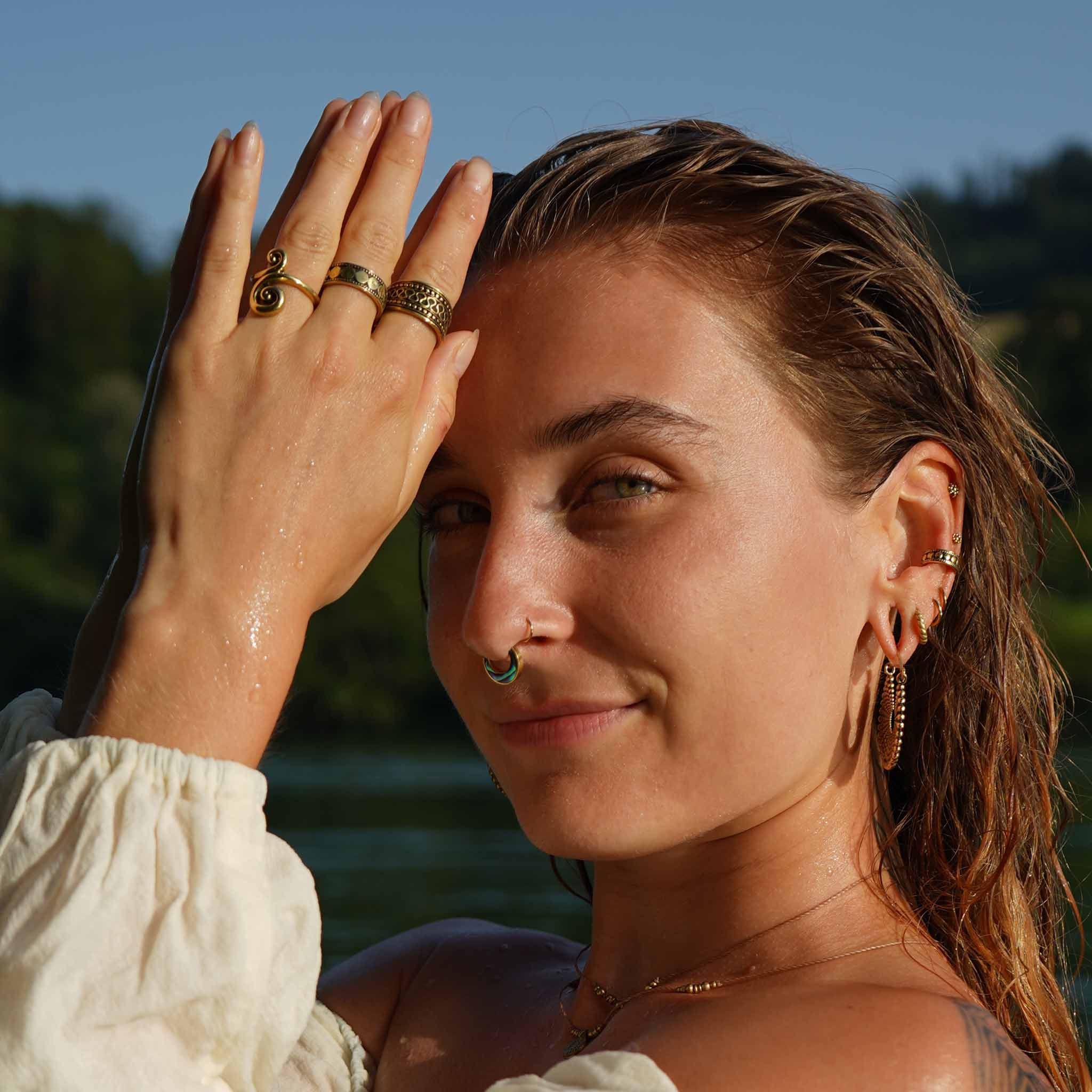 Septum Clicker Surya Gold Abalone