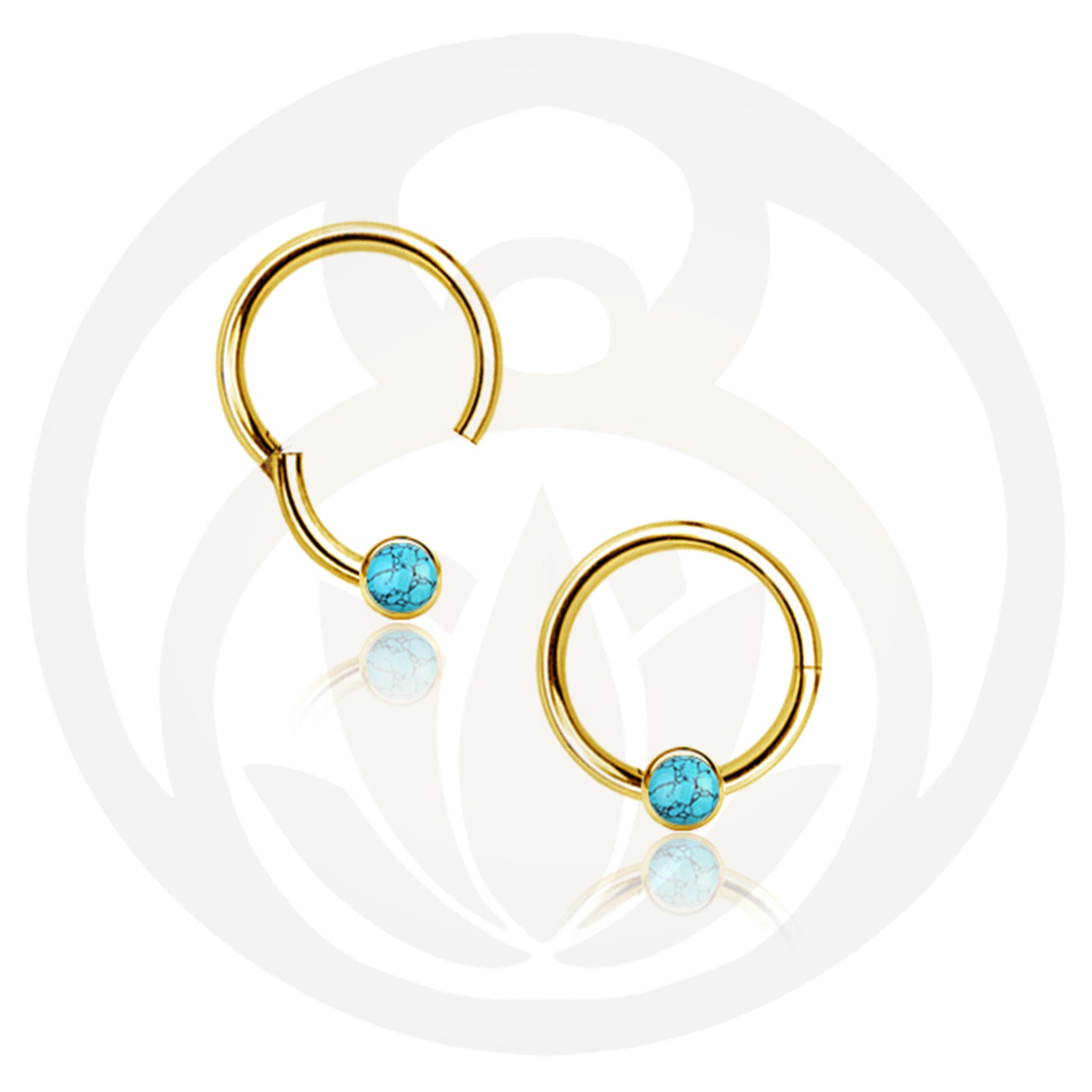 Septum Clicker Aage Gold Türkis