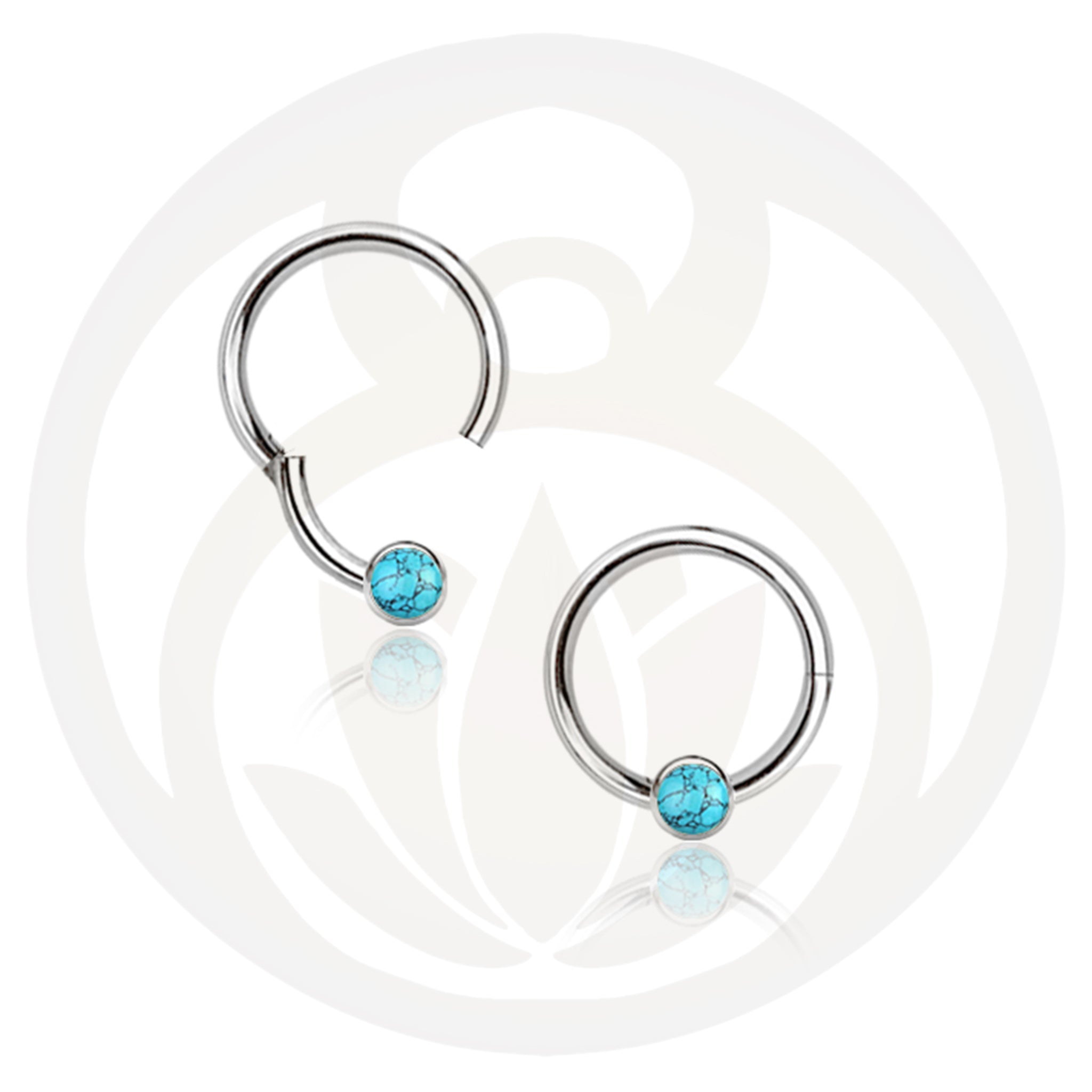 Septum Clicker Aage Silber Türkis