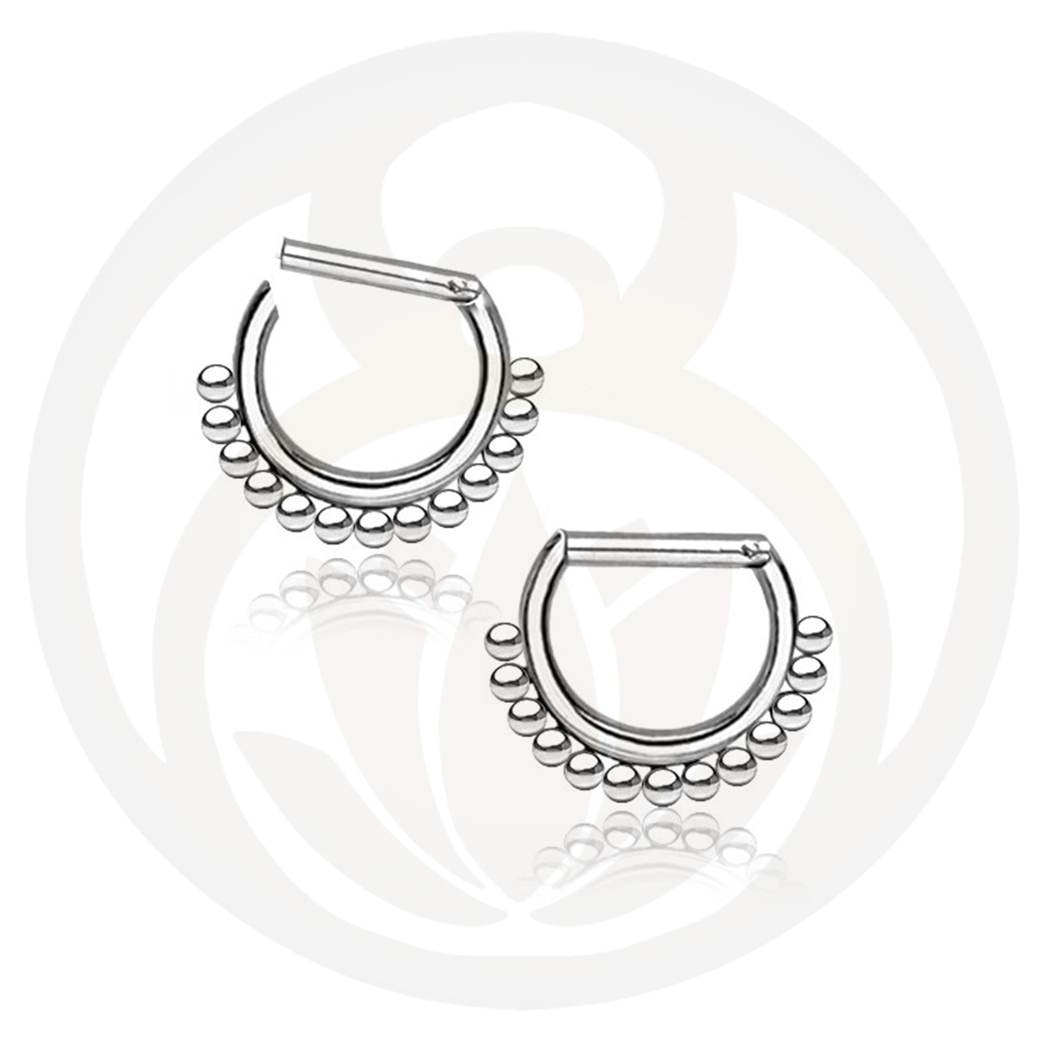 Septum Clicker Mano Silber