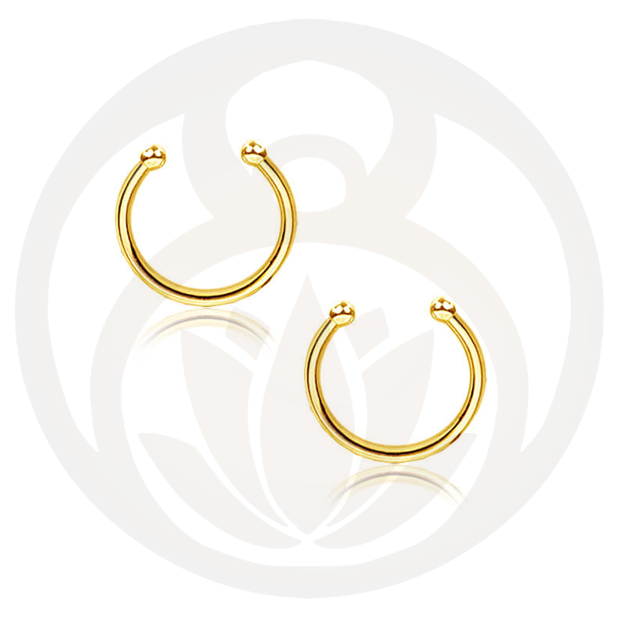 Fake Septum Minimal Gold/Silber