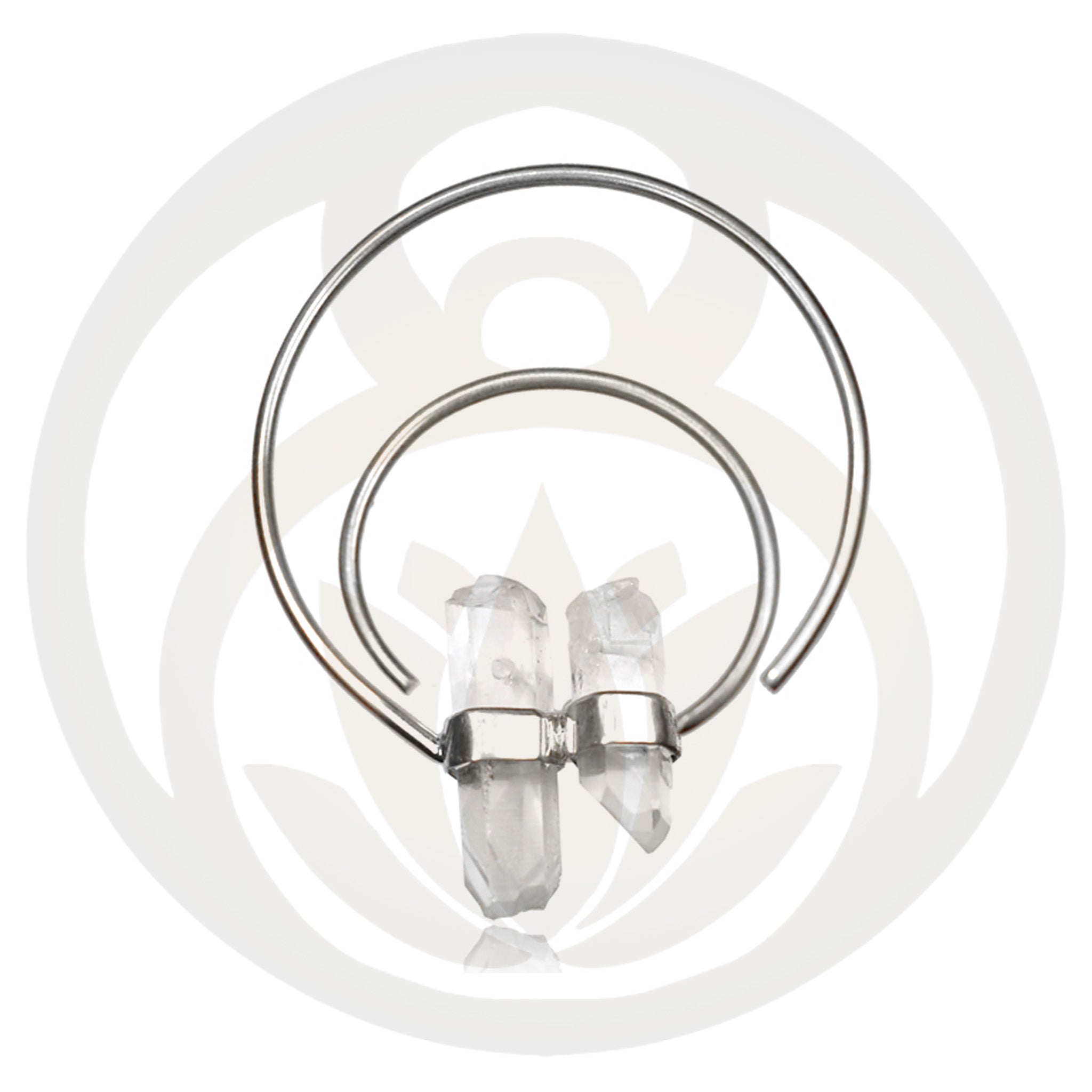 Ohrringe Shakti Silber Bergkristall