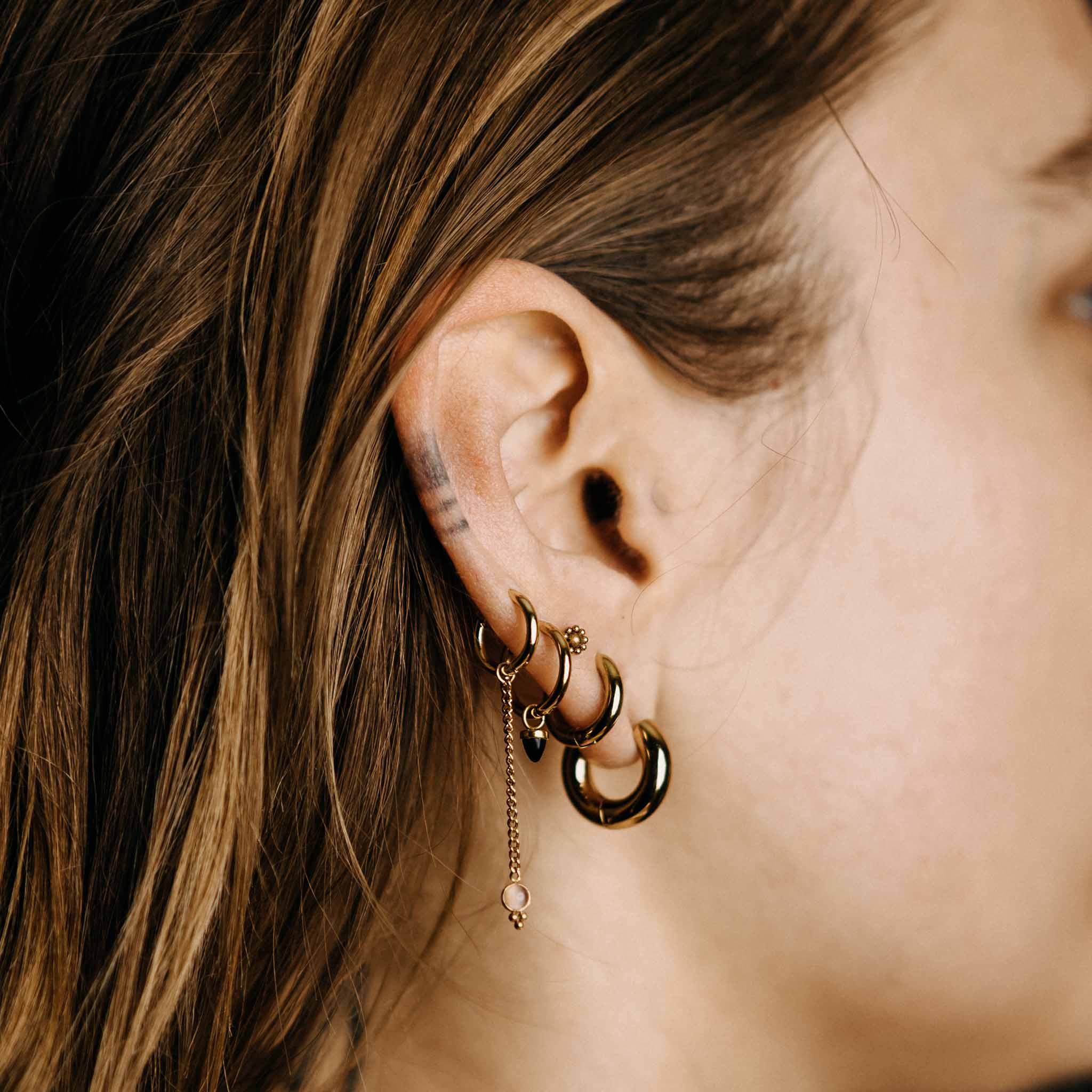 Ohrringe Kreolen Gold