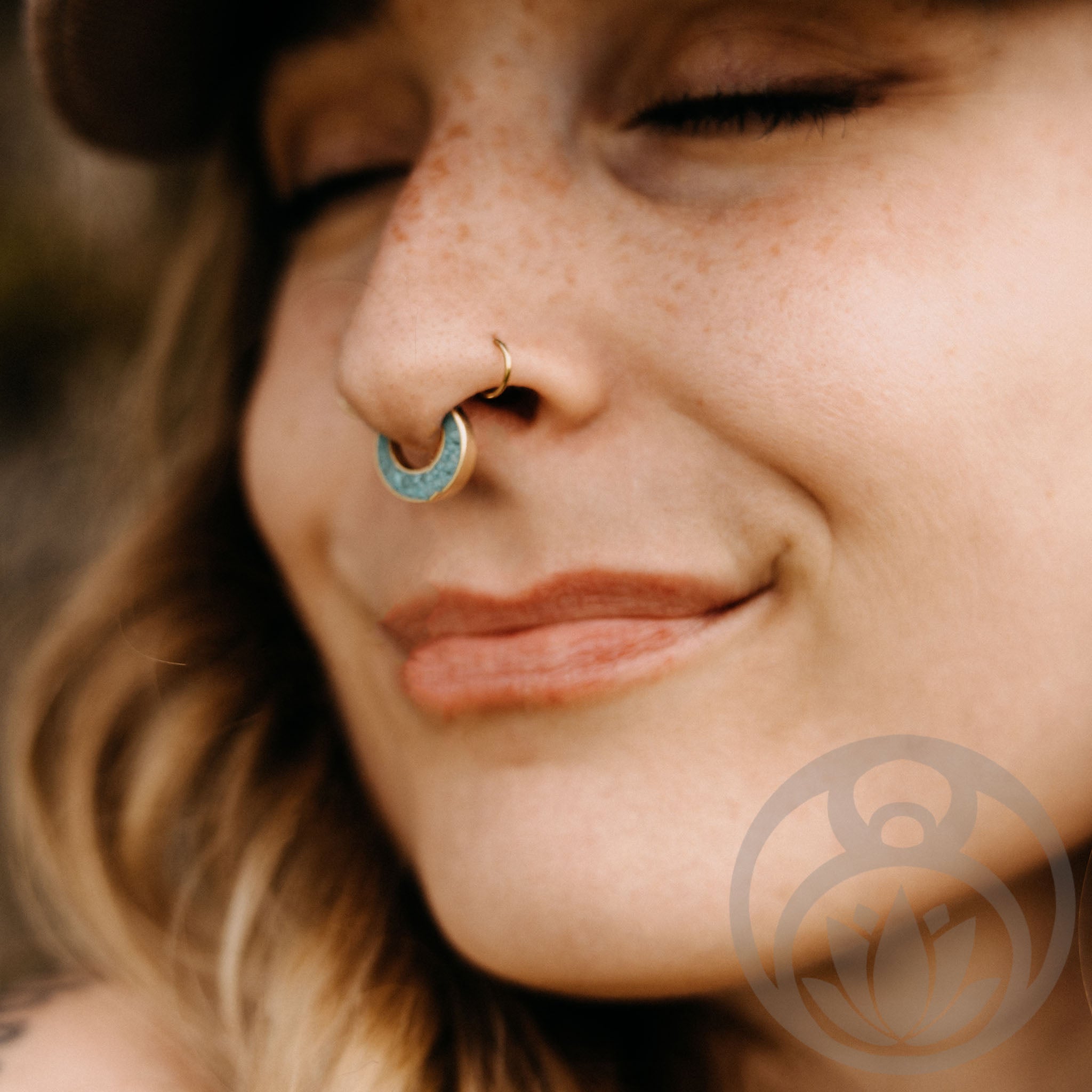 Septum Clicker Rishi Gold Perlmutt