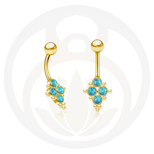 Bauchnabelpiercing Hina Gold