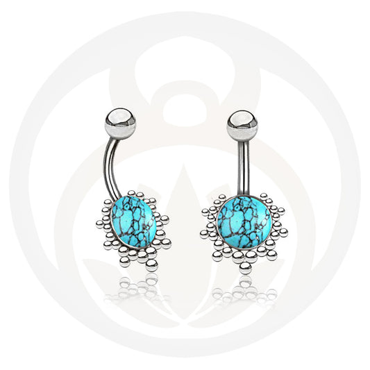 Bauchnabelpiercing Girish Silber