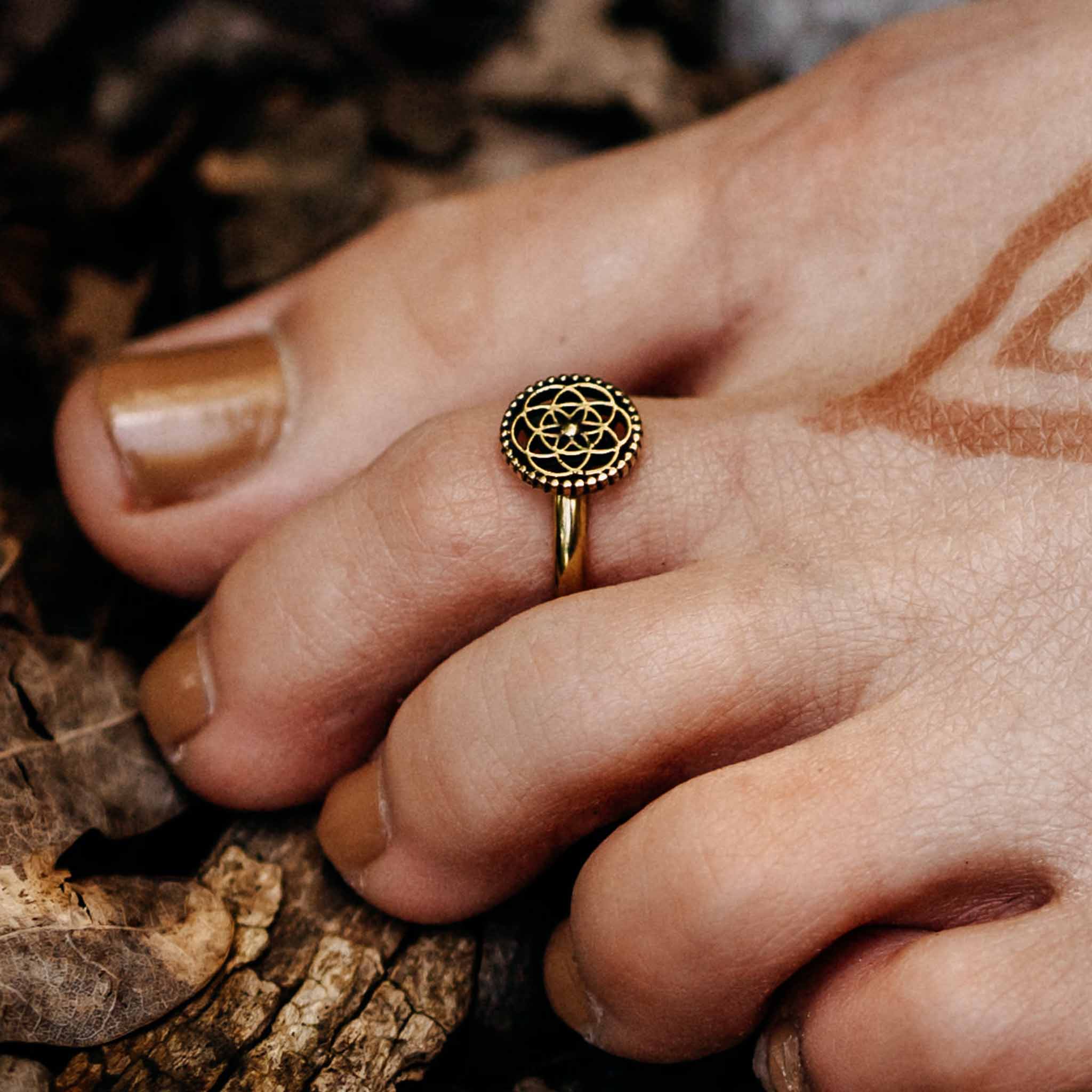  Toe Ring Flower of Life