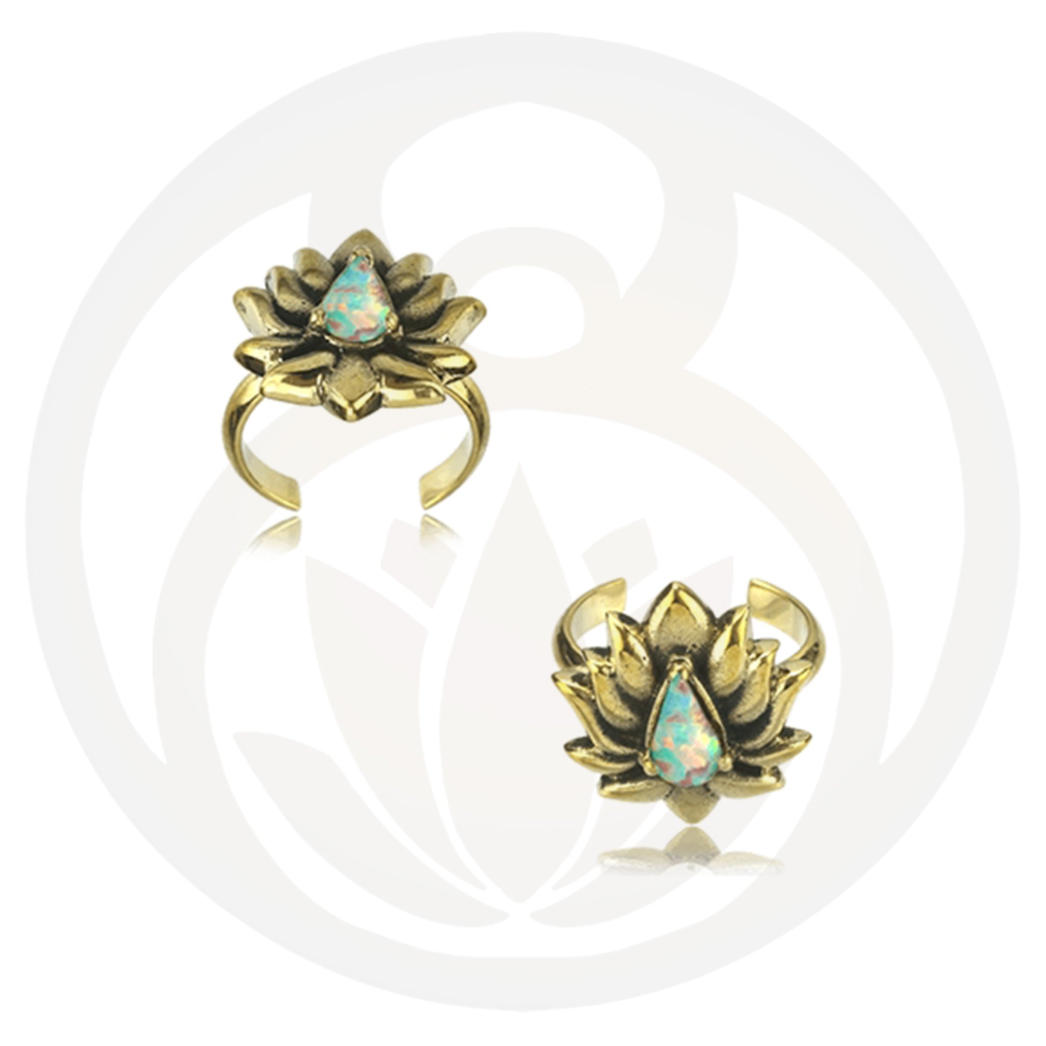 Zehenring Lotus Opal