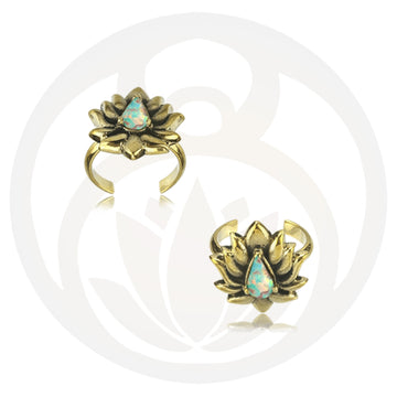 Zehenring Lotus Opal