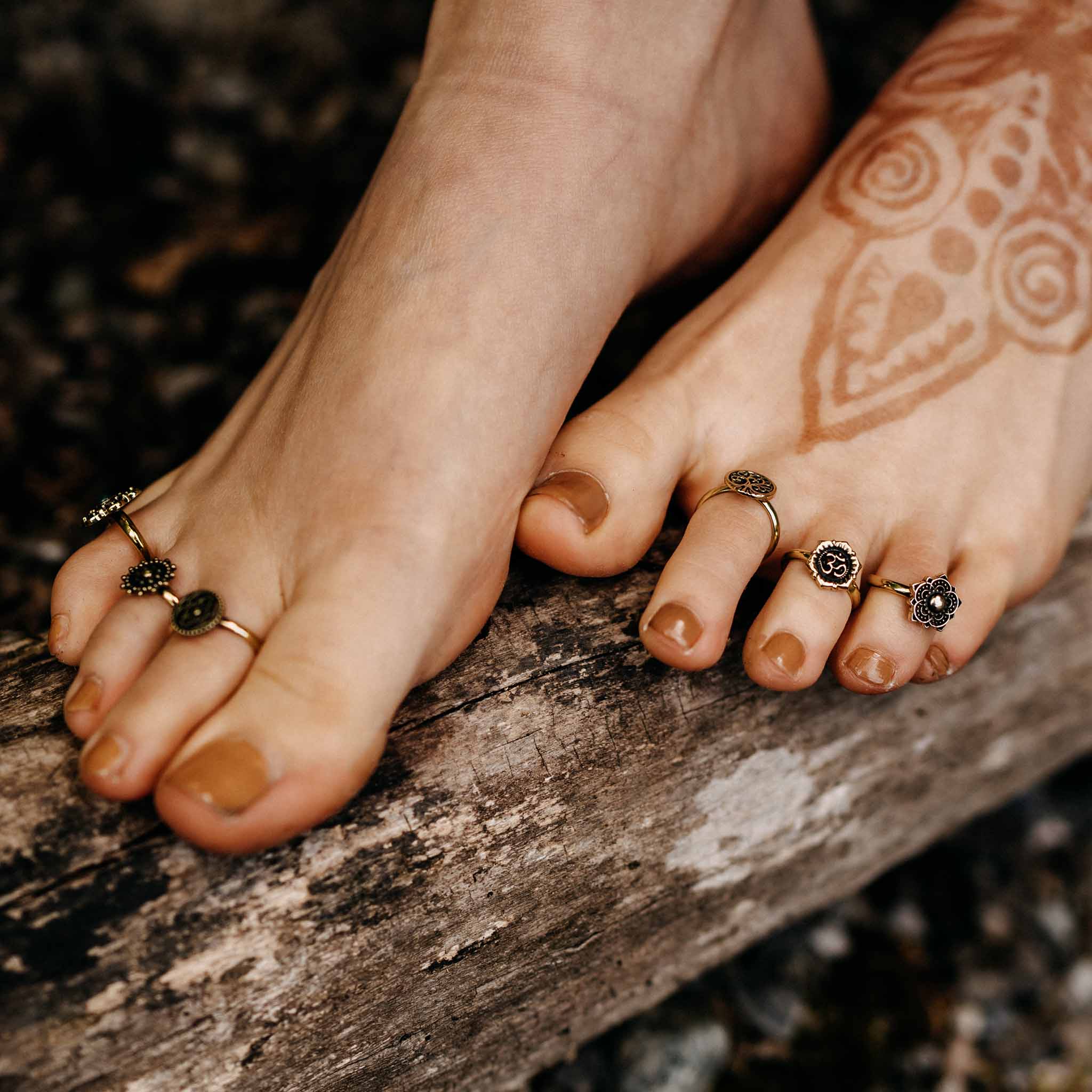  Toe Ring Flower of Life