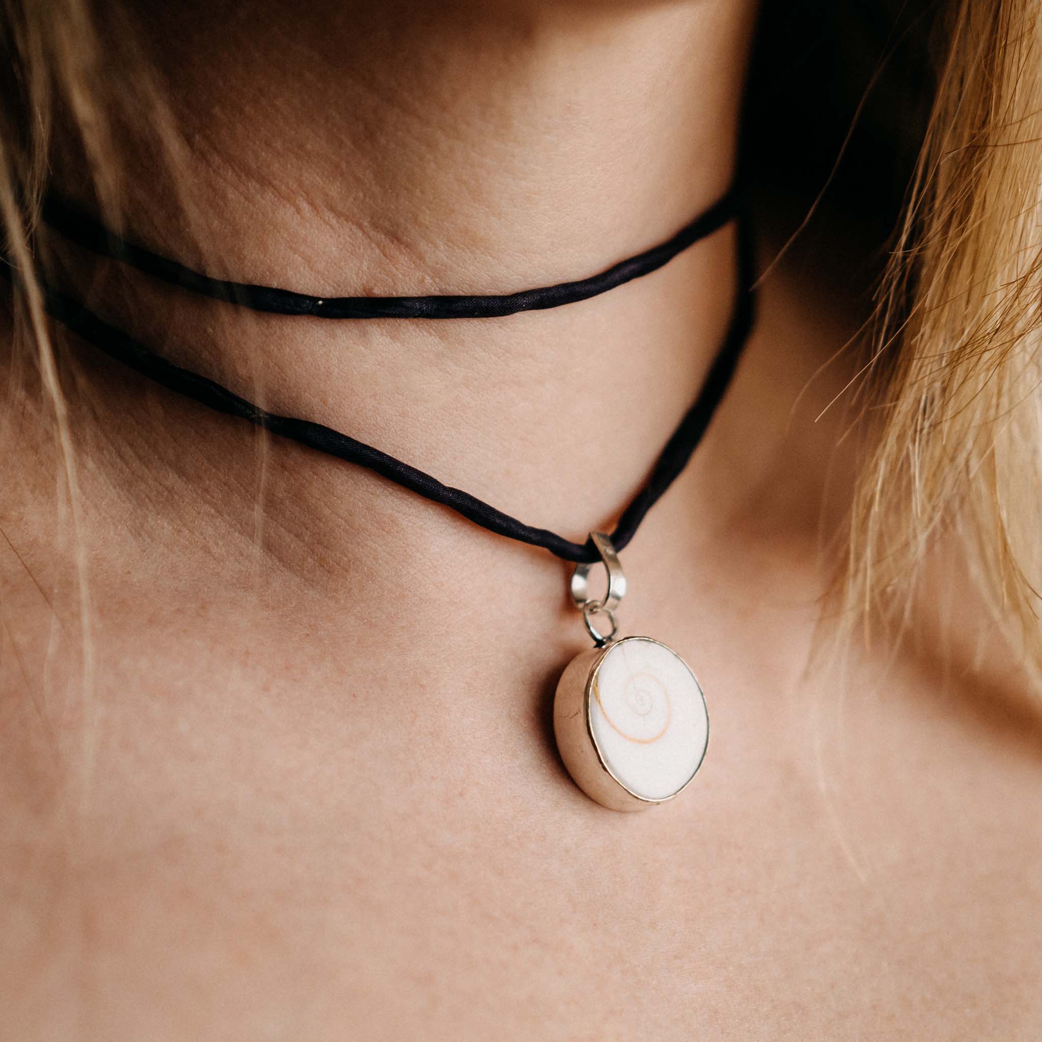 Operculi Large Silver Pendant