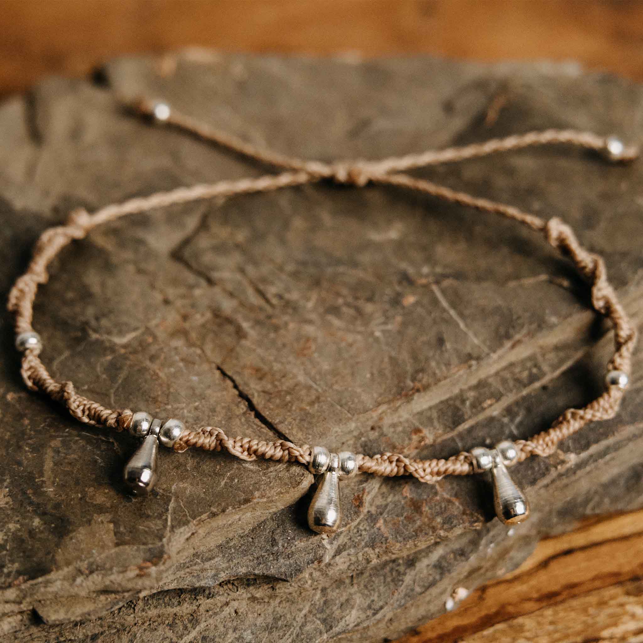 Fußkette Auroria Silber Rosé