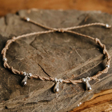 Fußkette Auroria Silber Rosé