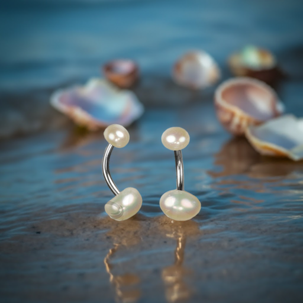 Belly button piercing Balder Pearl