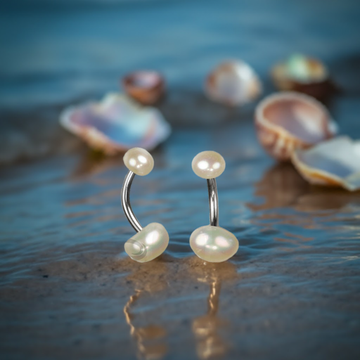 Belly button piercing Balder Pearl