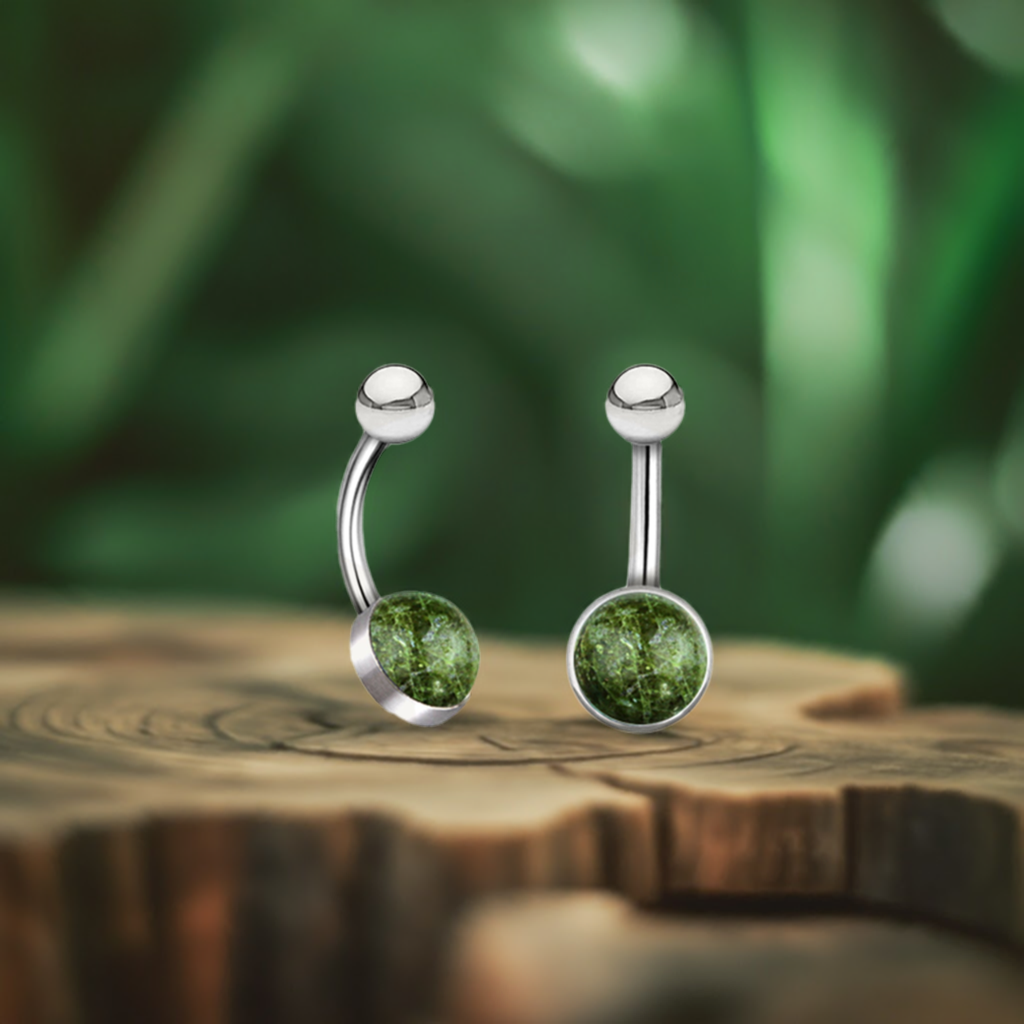 Belly button piercing Ira Jade Silver