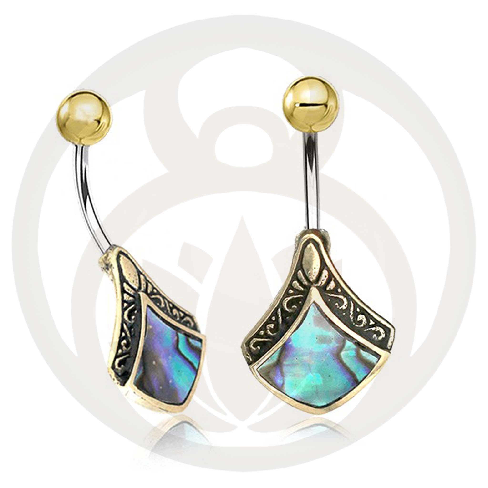 Belly Button Piercing Loki Gold Healing Stone