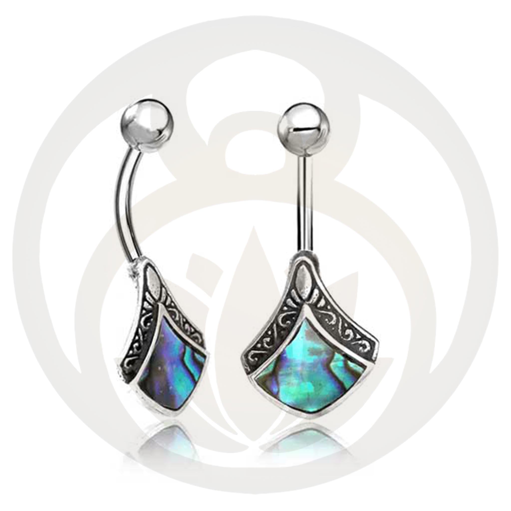 Belly Button Piercing Loki Silver Healing Stone