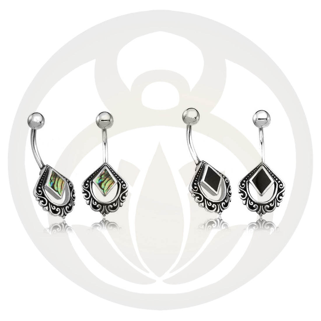 Belly button piercing Imke silver