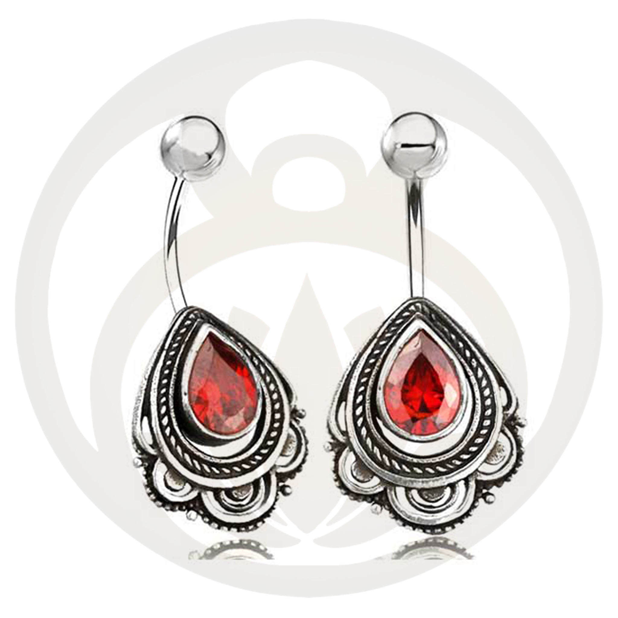 Belly button piercing Tomma silver