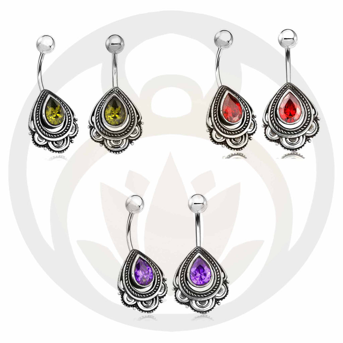 Belly button piercing Tomma silver