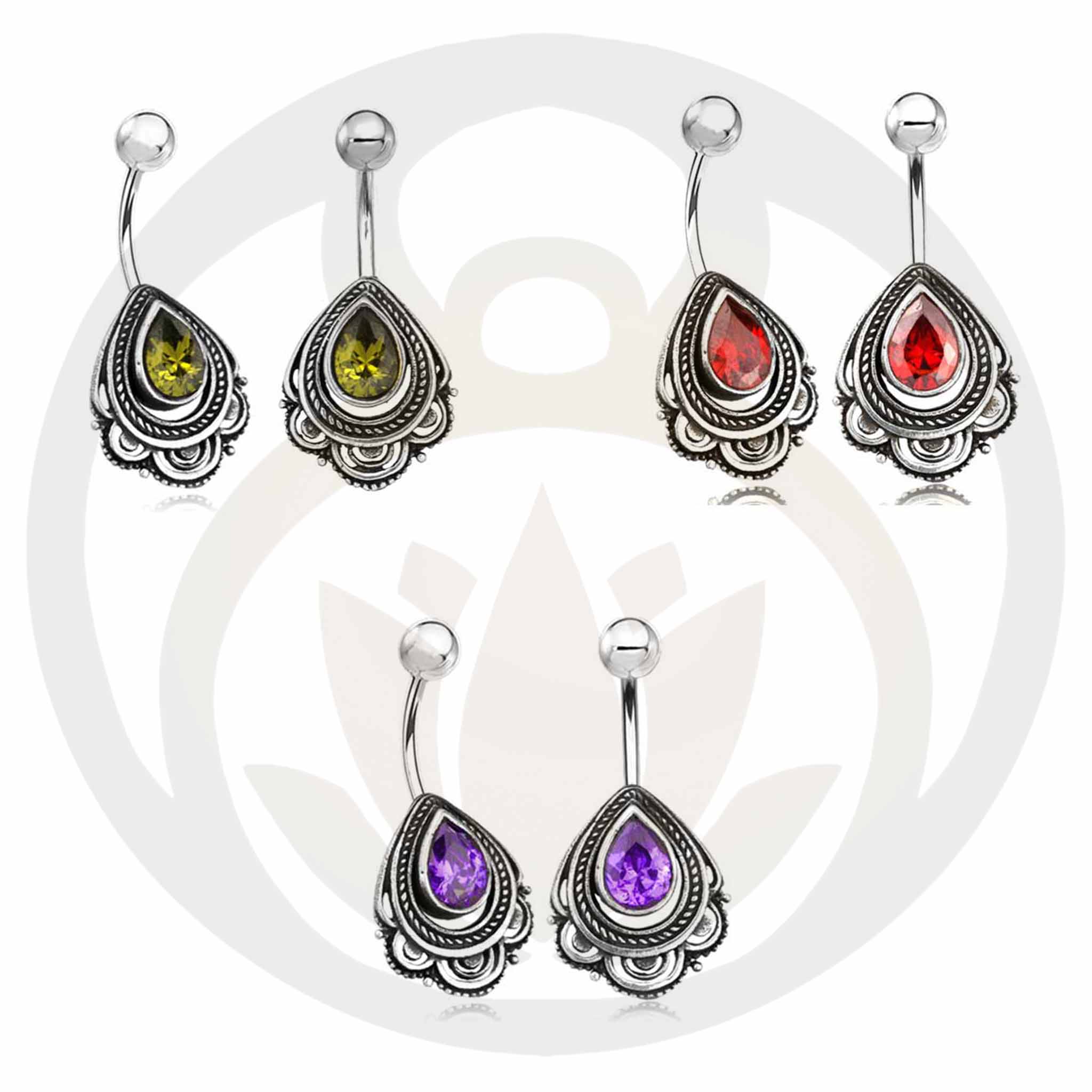 Belly button piercing Tomma silver