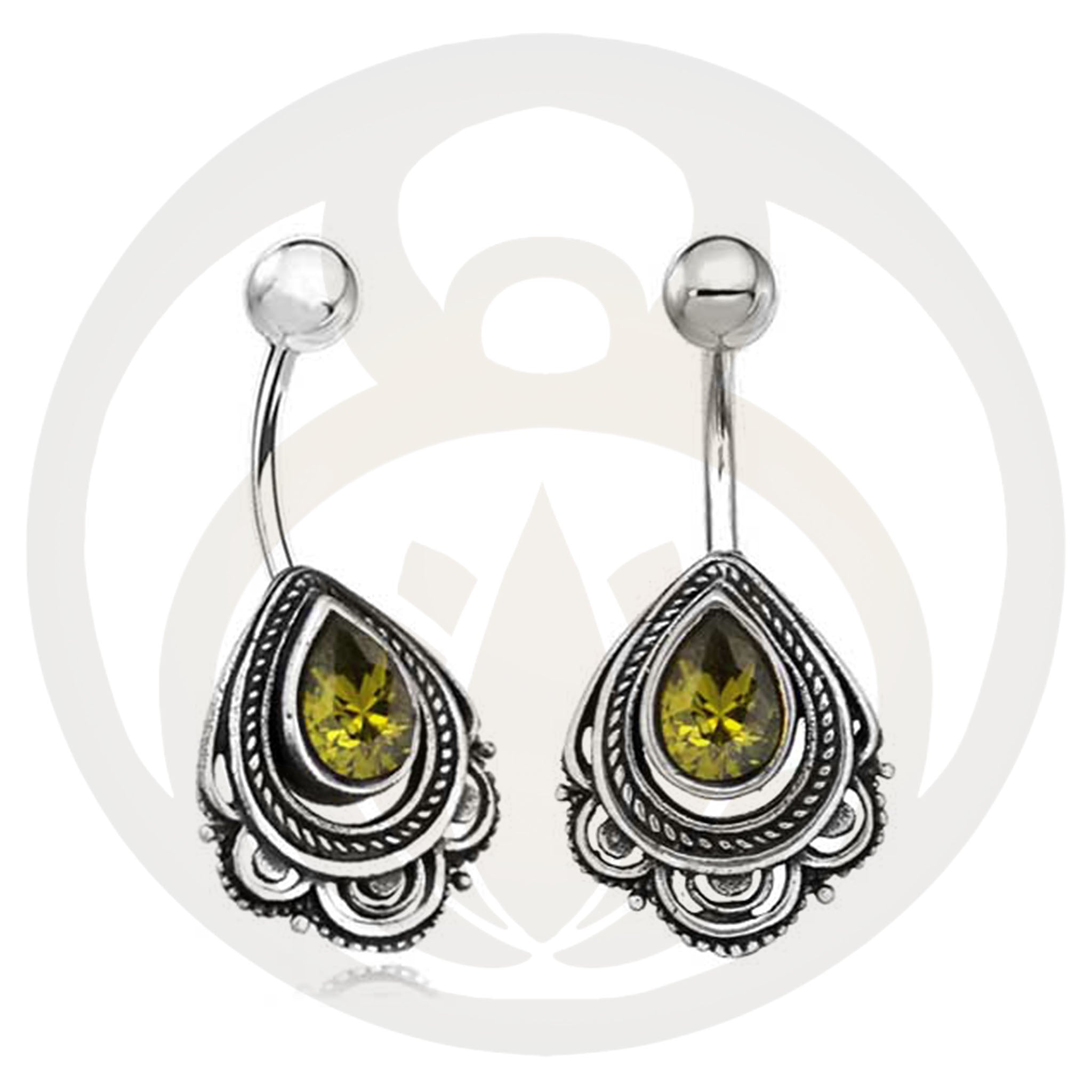 Belly button piercing Tomma silver