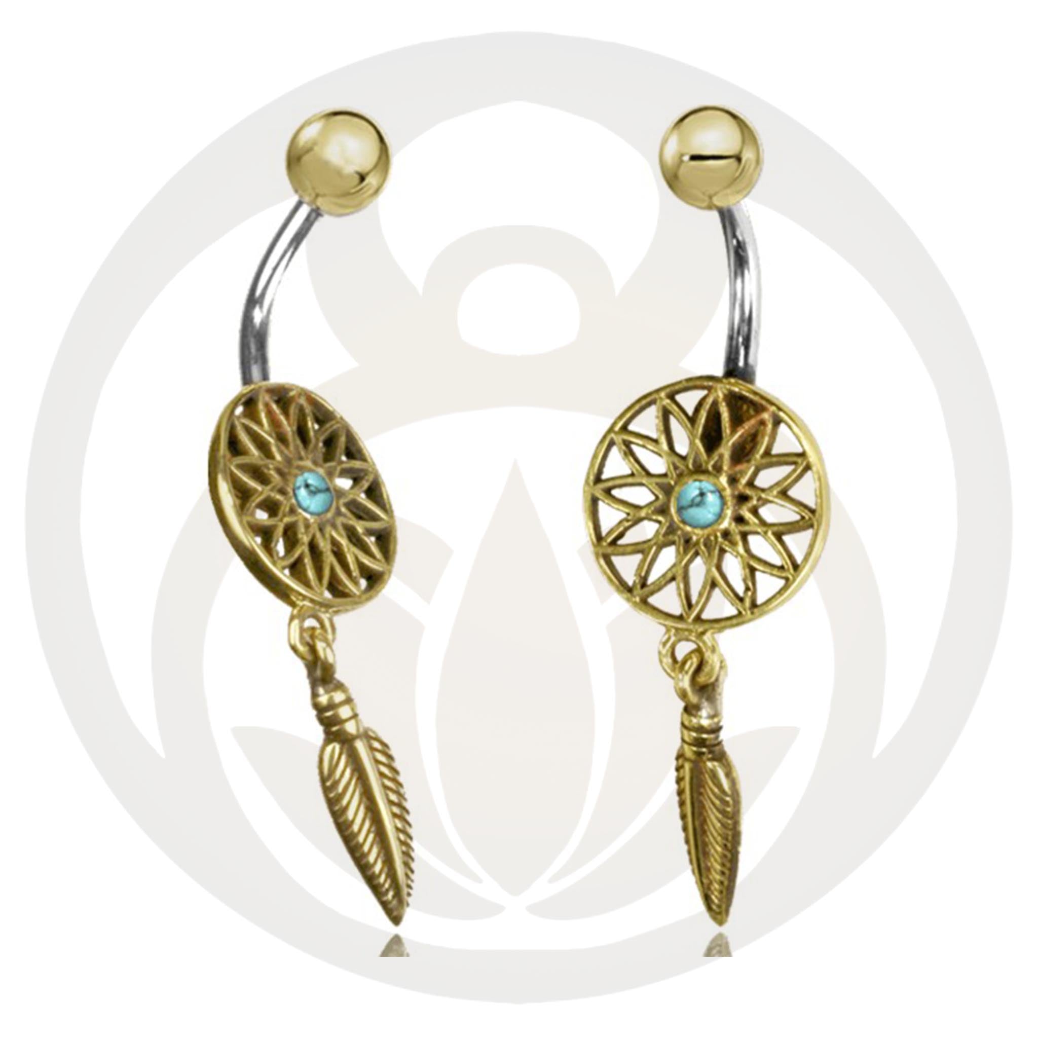 Bauchnabelpiercing Wala Gold