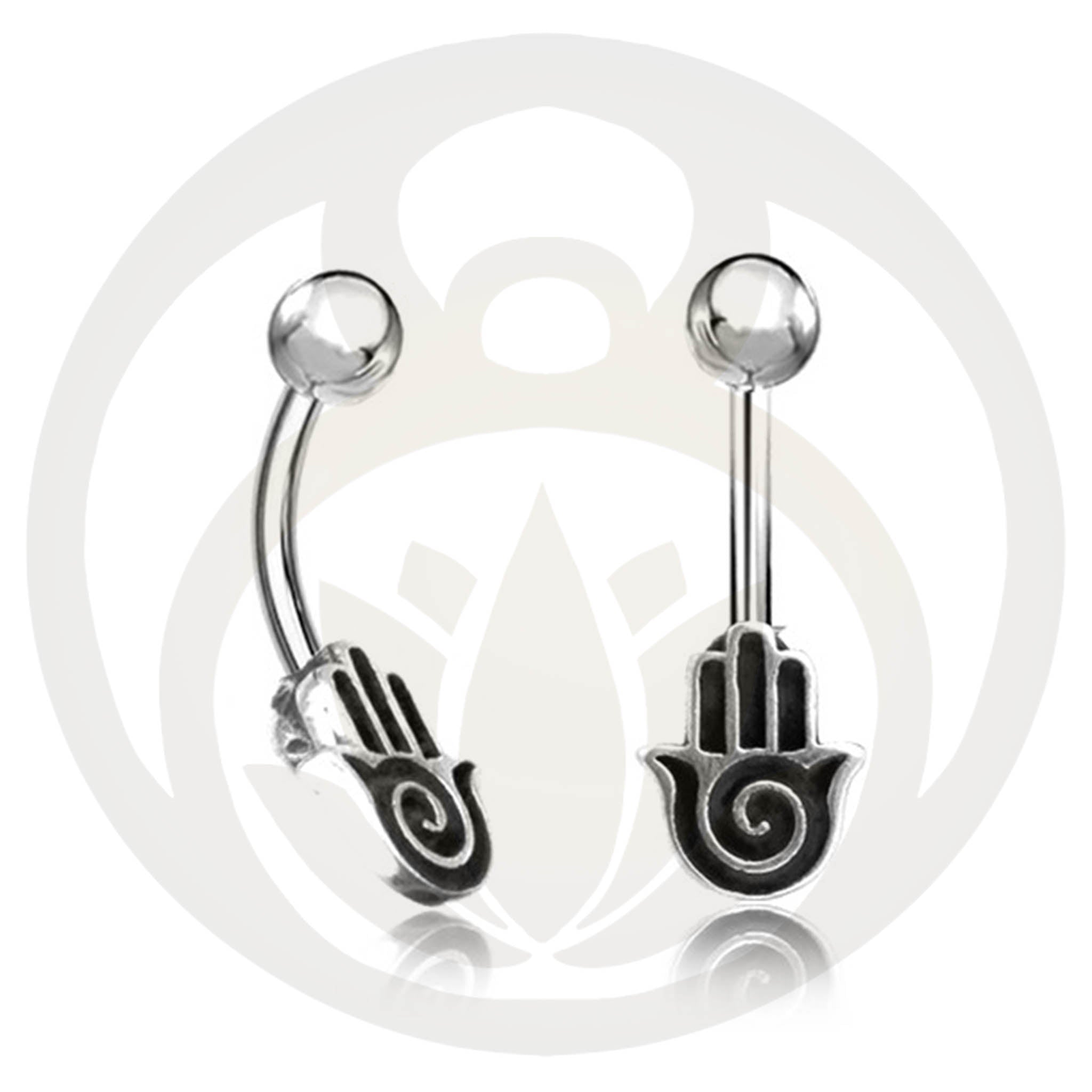 Belly Button Piercing Hand of Fatima Gold