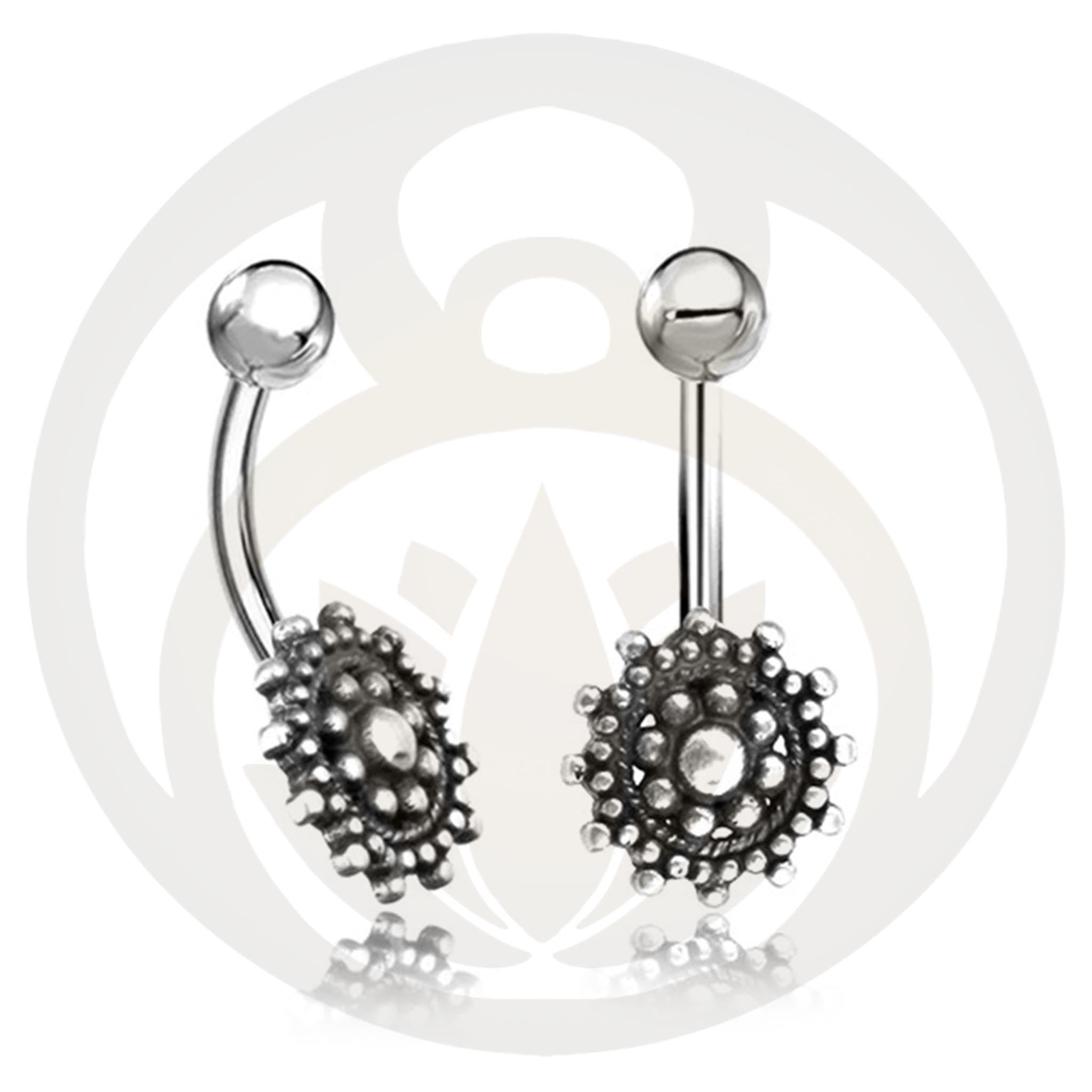 Belly Button Piercing Toivo Mandala Gold/ Silver