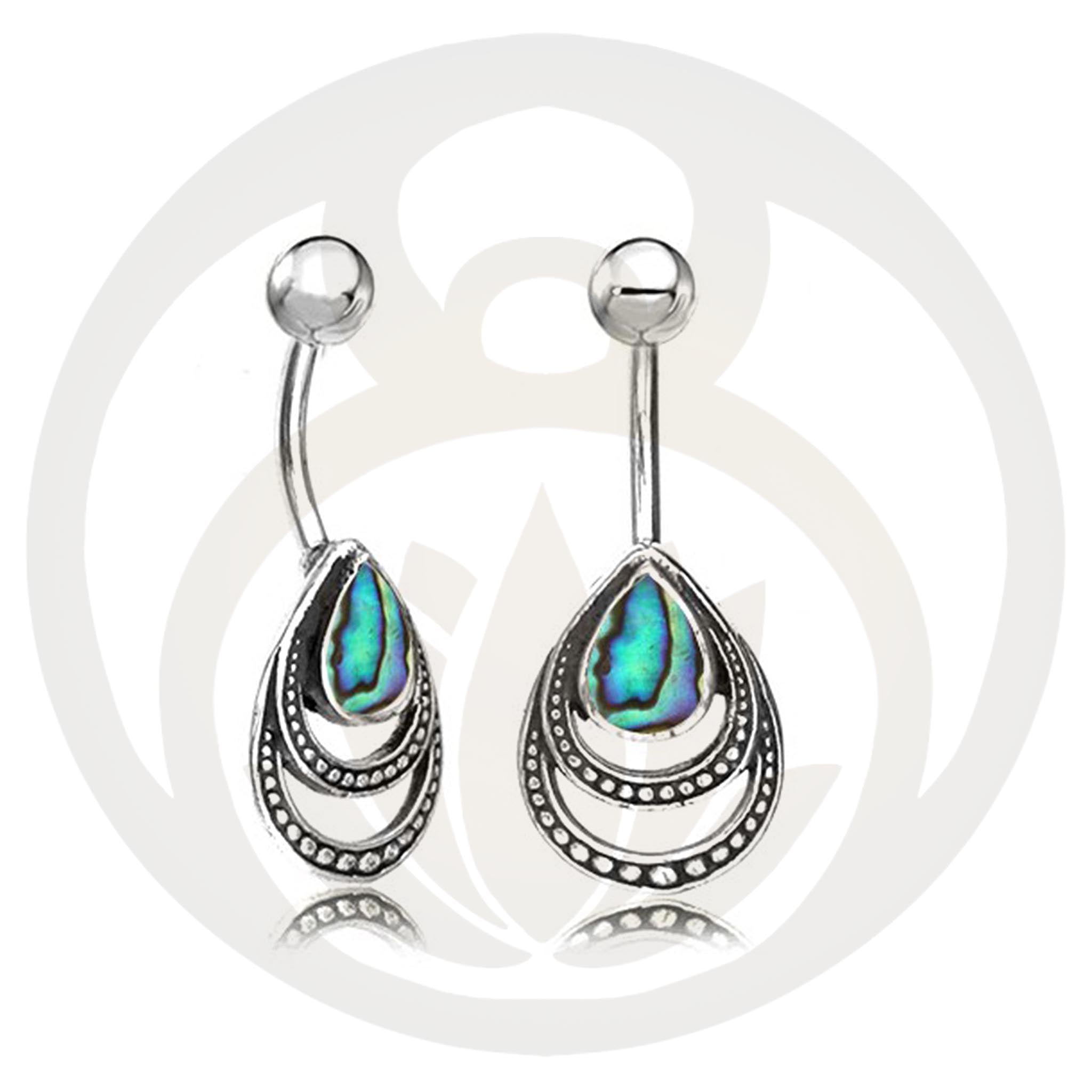 Belly Button Piercing Ragnarök Silver Healing Stone