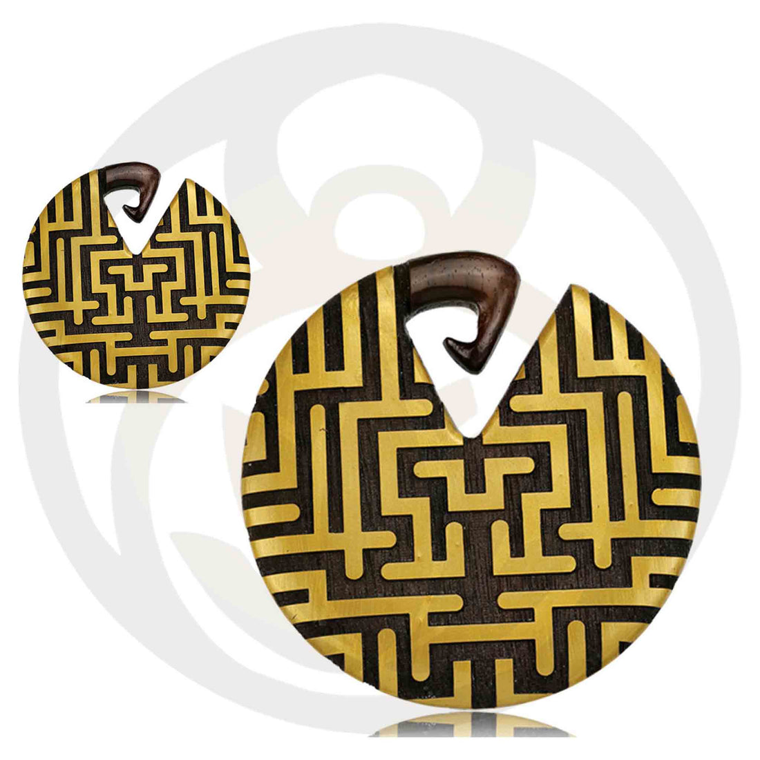 Ear Weights Hugin Brown Gold