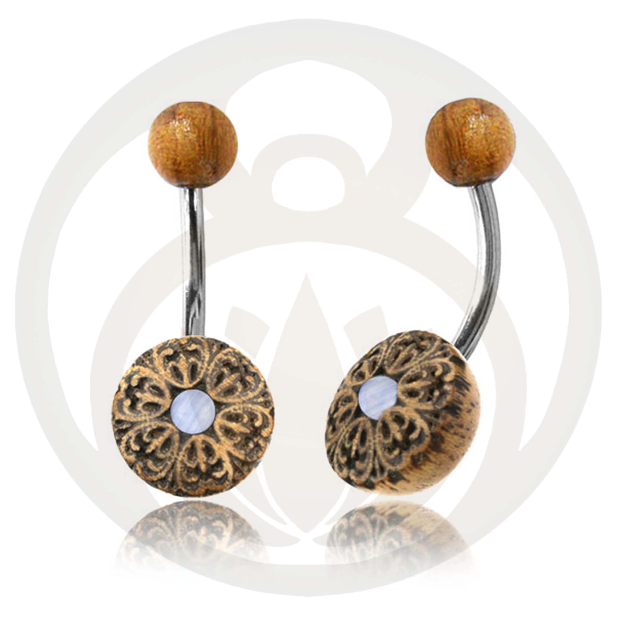 Belly Button Piercing Abbe Wood Healing Stone