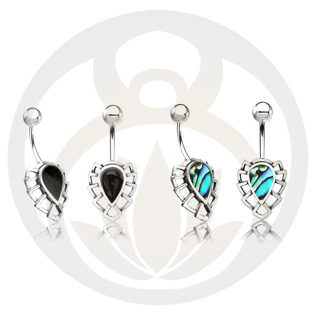 Navel piercing Faia silver 