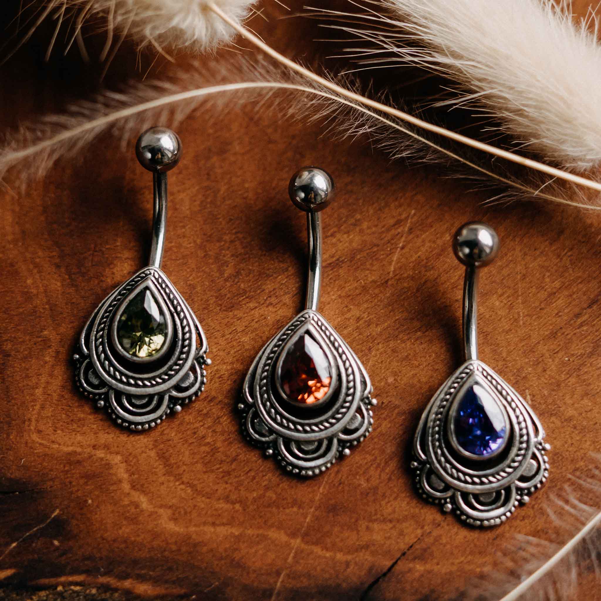 Belly button piercing Tomma silver