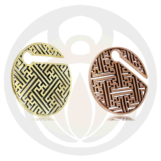 Ear weights lucky symbol gold/rose gold