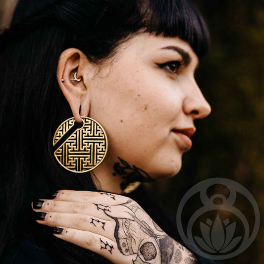 Ear weights lucky symbol gold/rose gold
