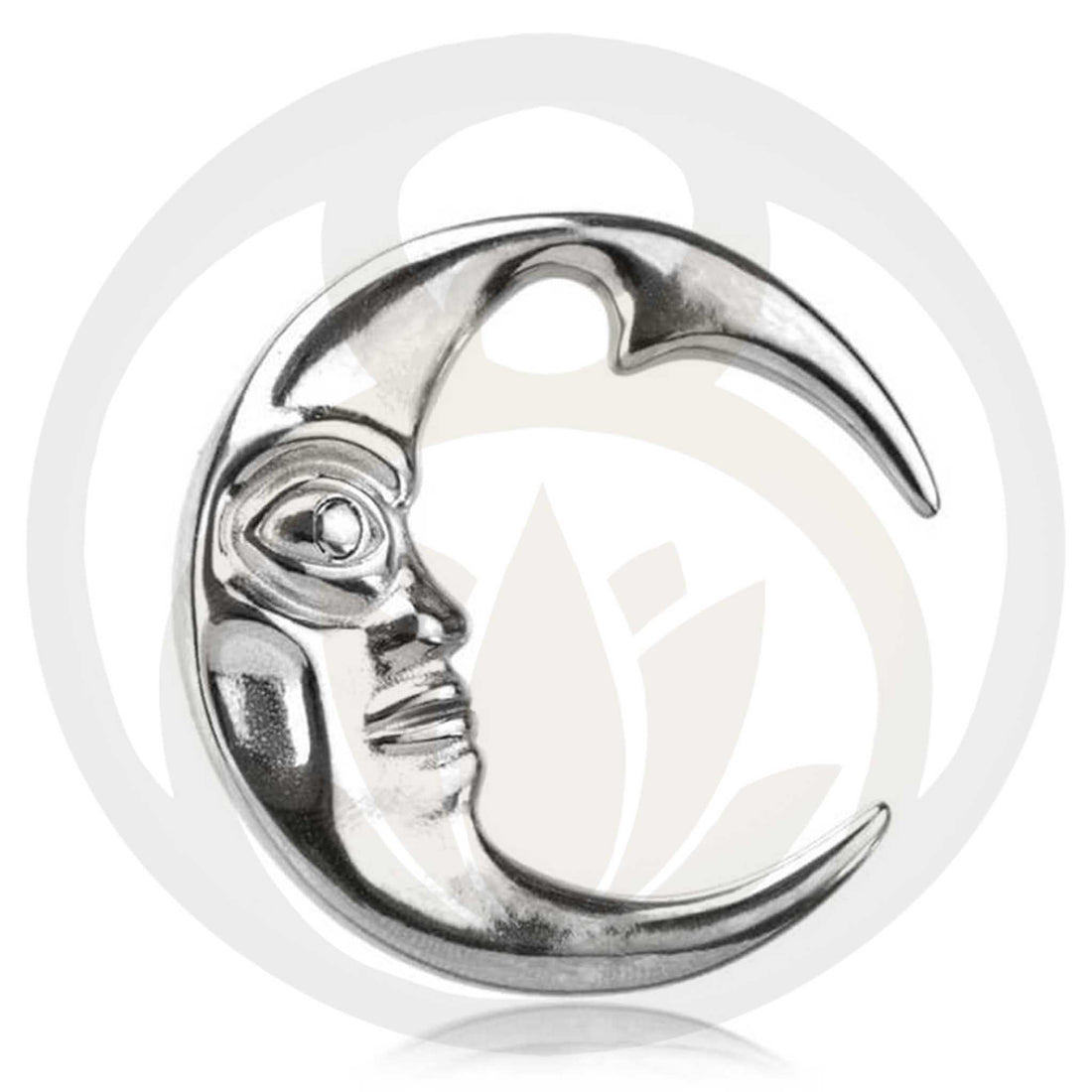 Ear weights moon silver